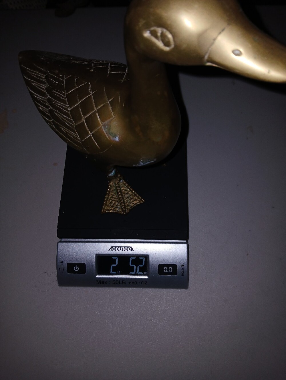 Vintage Brass Duck Decoy Figurine - Picture 10 of 10